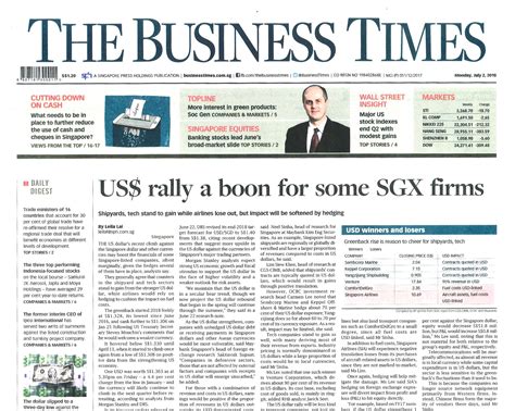 business times singapore news